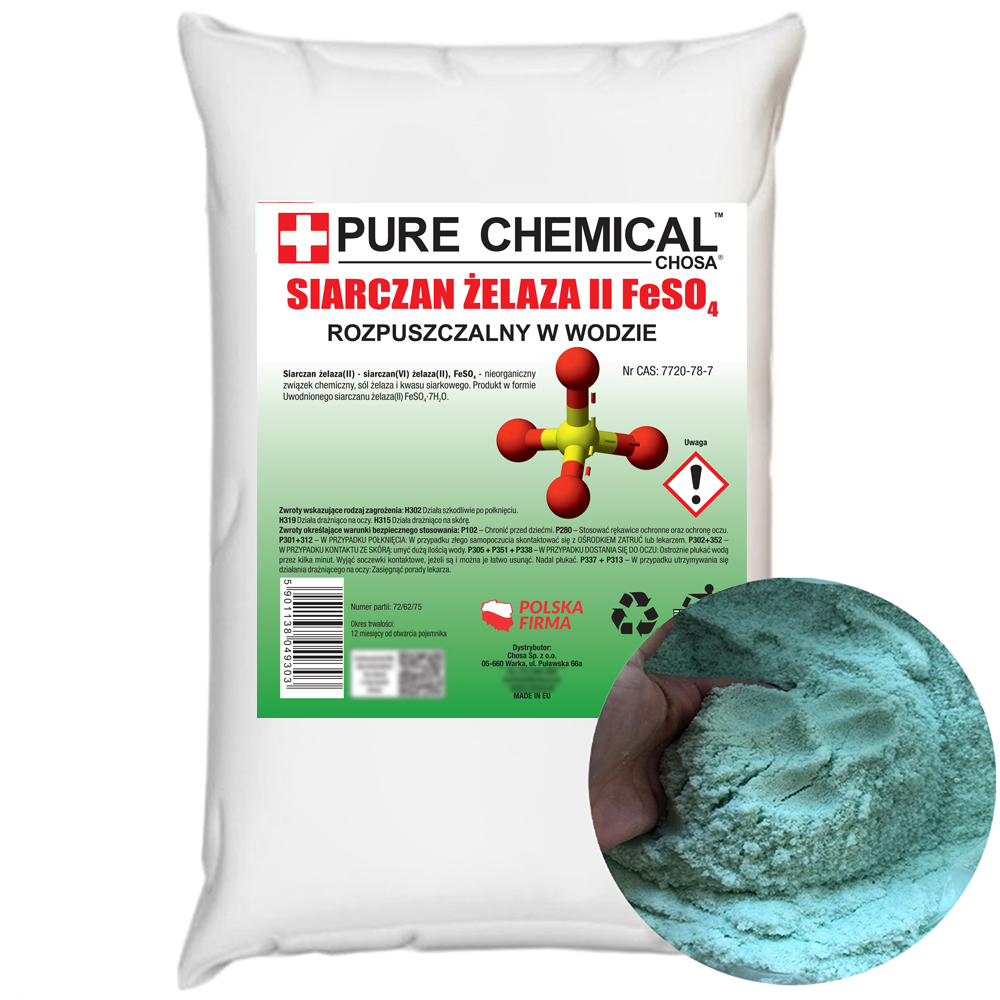 Siarczan Żelaza Sypki Niezbrylony 25kg