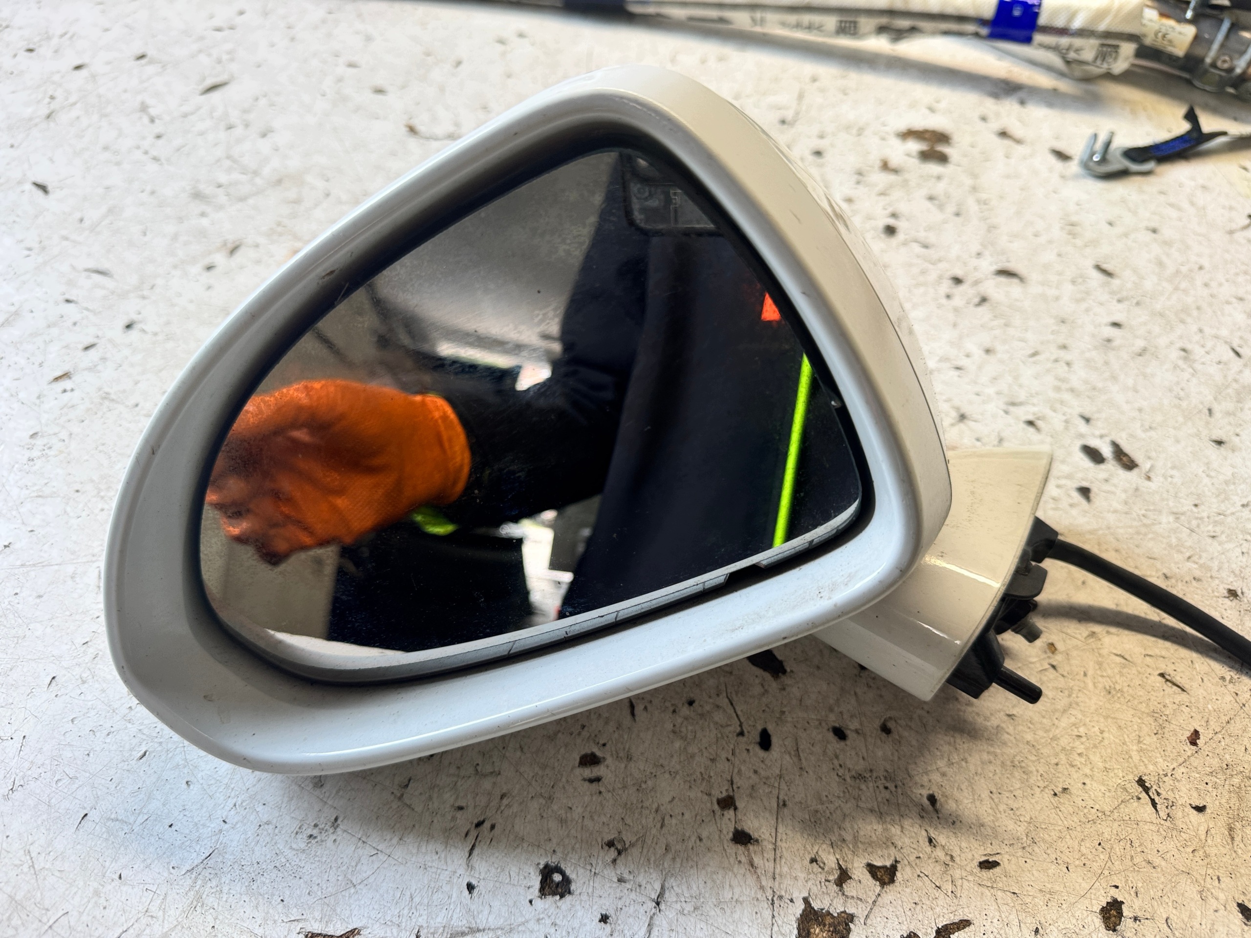 OPEL CORSA E mirror left 6 PIN BIALE ANGIELSKIE UK