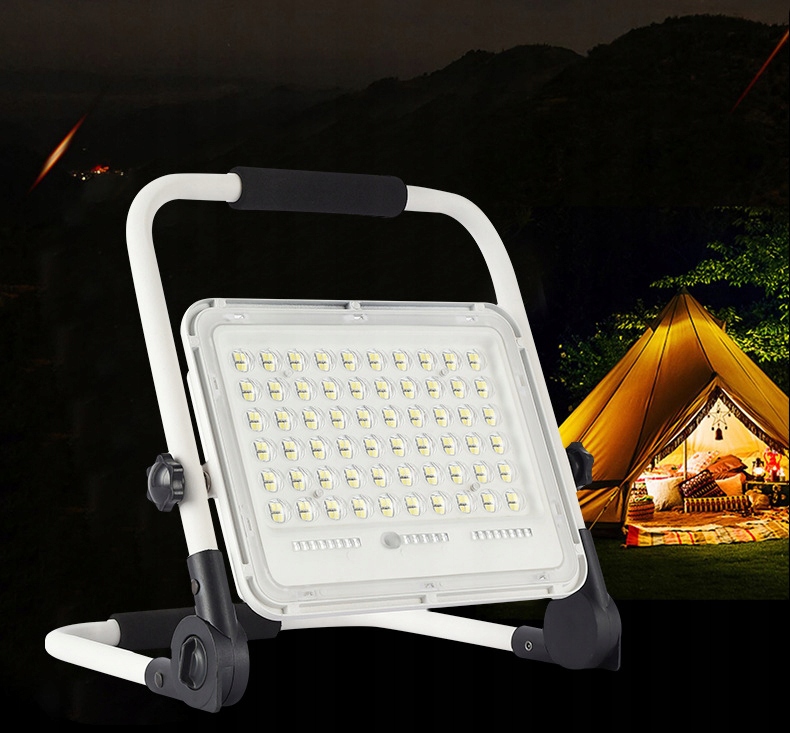 HALOGEN LED BUDOWLANY AKUMULATOROWY 100W 4w1 Barwa światła biały neutralny