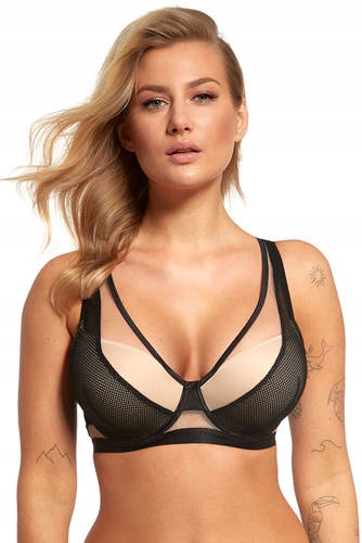 2350 Kopa Push-up podprsenka Lupoline – černá béžová