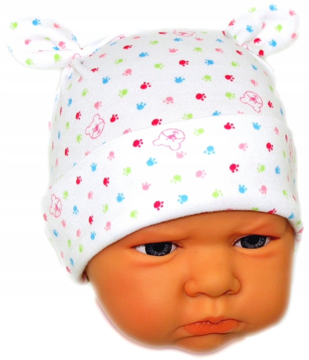 

Czapka Niemowlęca Niewiązana 34-36cm Misie /6/