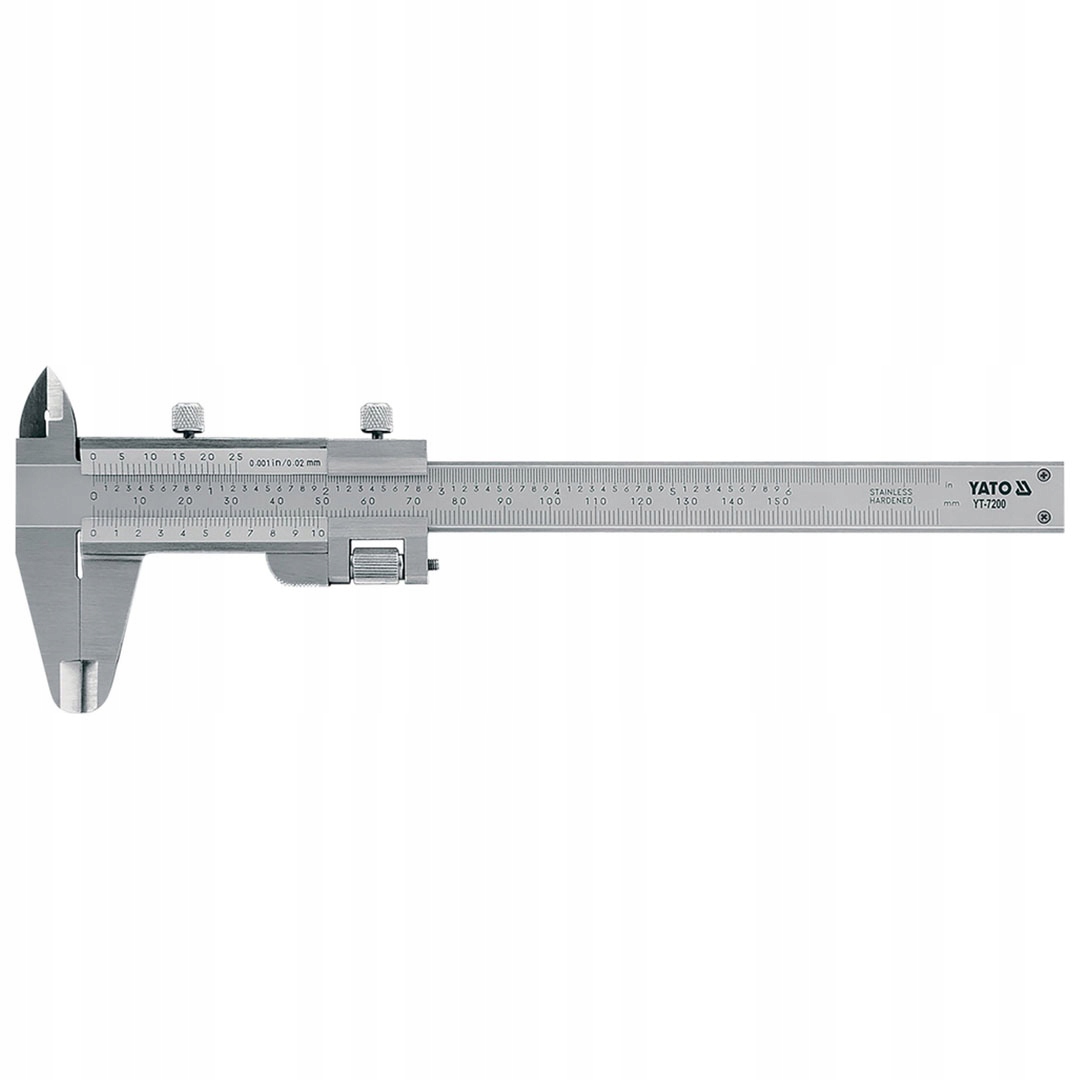 Posuvné měřítko Yato YT-7200 Inox 150 mm pouzdro