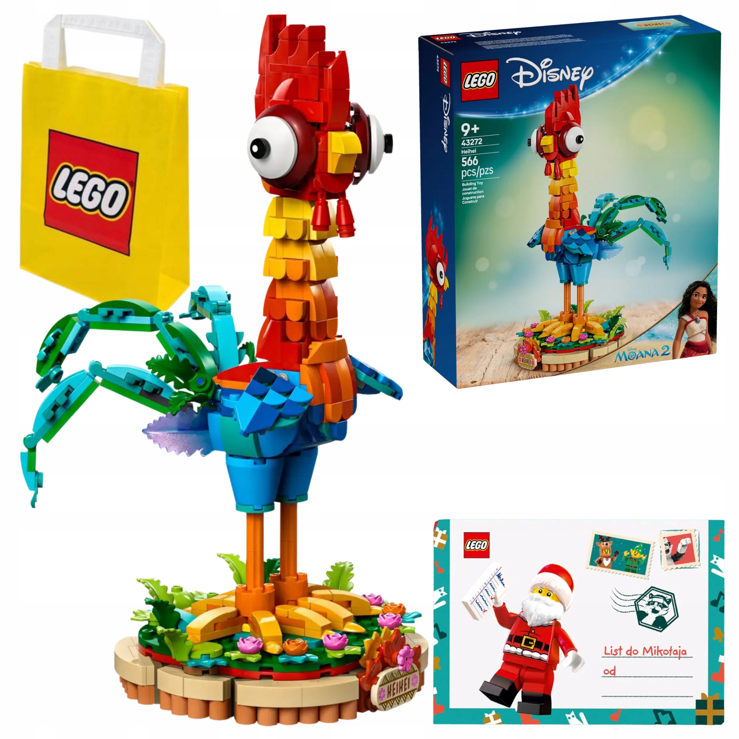 Lego 43272 Disney Vaiana 2 Heihei Stavebnice Dopis Mikuláši Taška Dárek