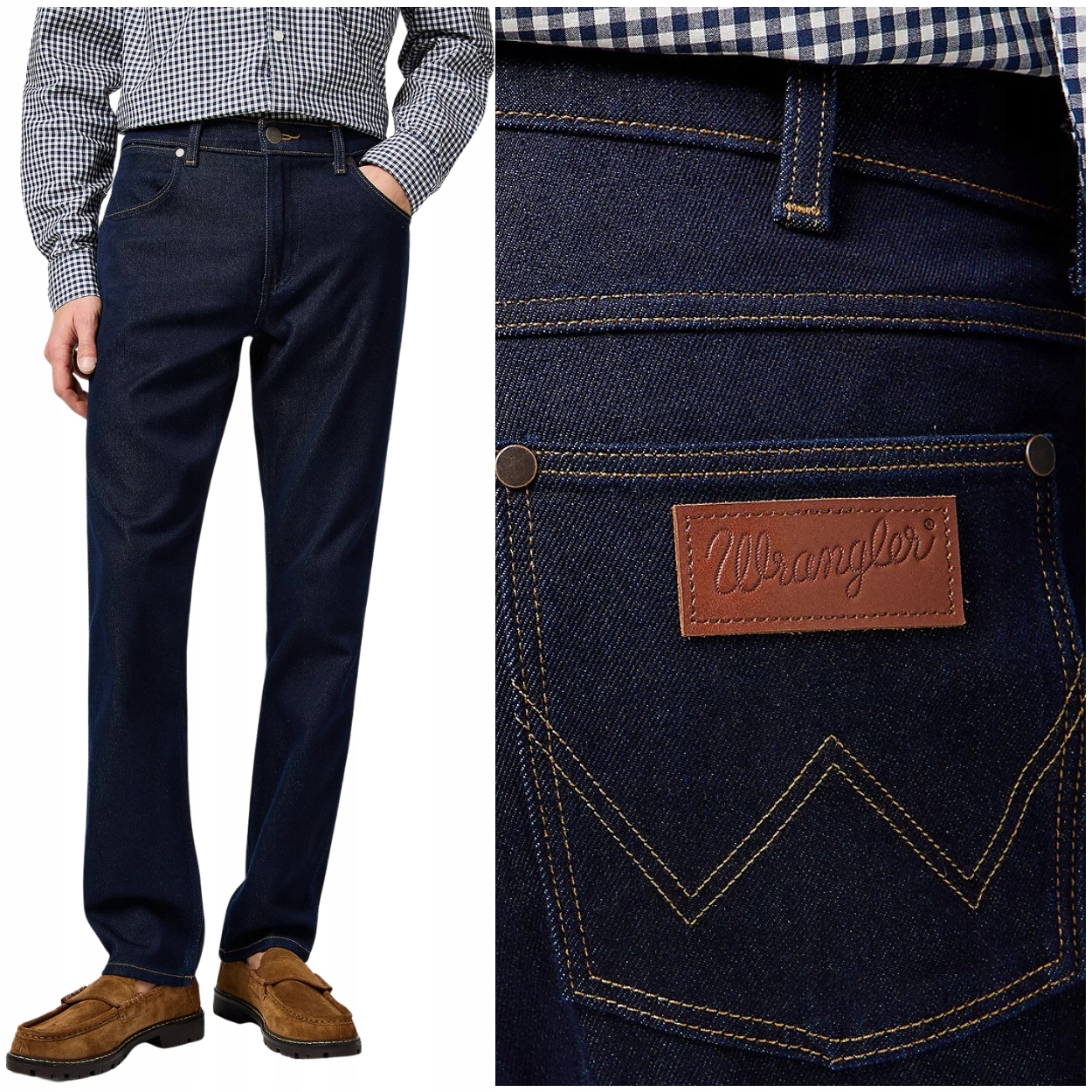 Wrangler Greensboro Moon Rinse Epic Soft pohodlné kalhoty W36 L32