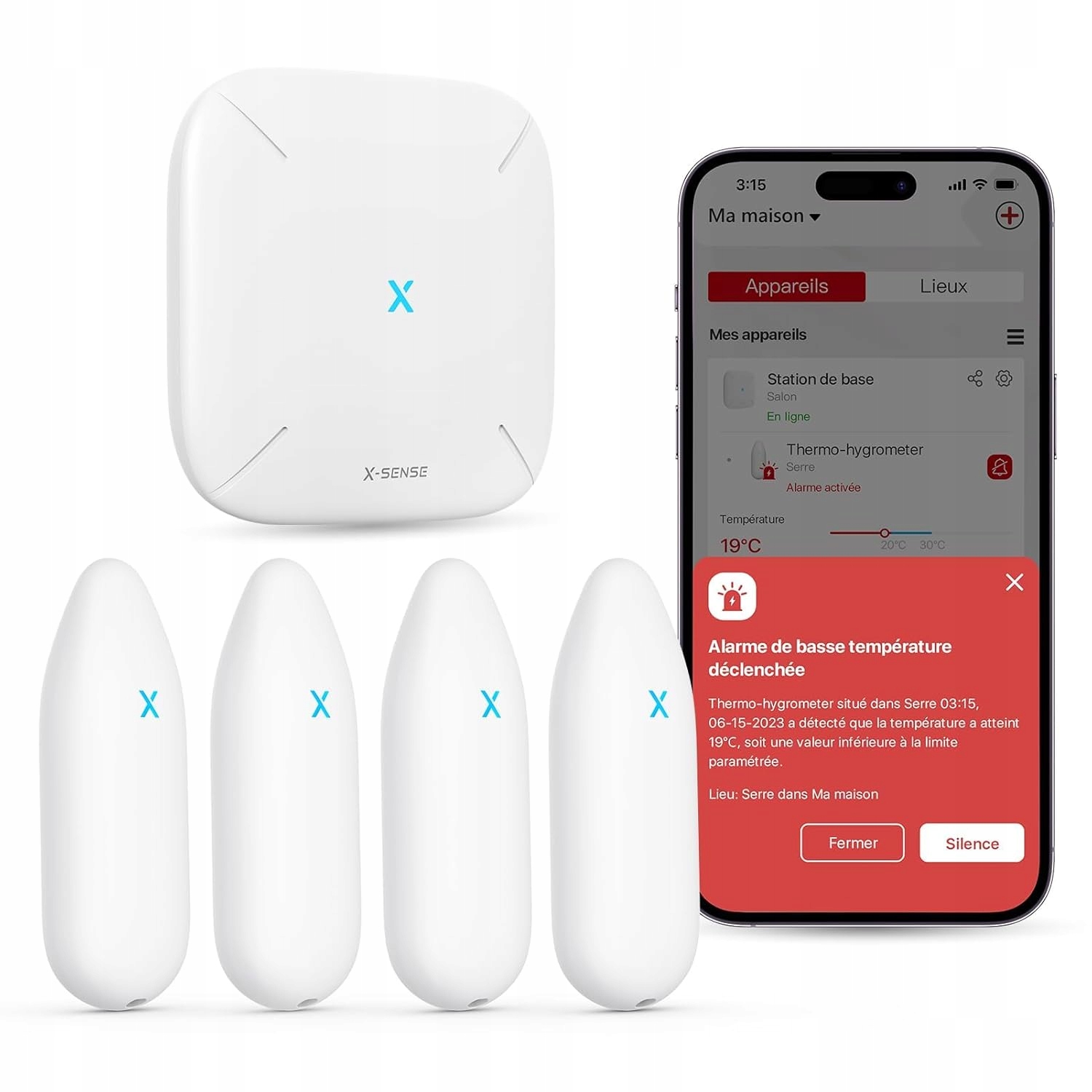 Ovládací Jednotka Teploměr Higromet X-Sense STH55 Wi-Fi Dálkové Ovládání