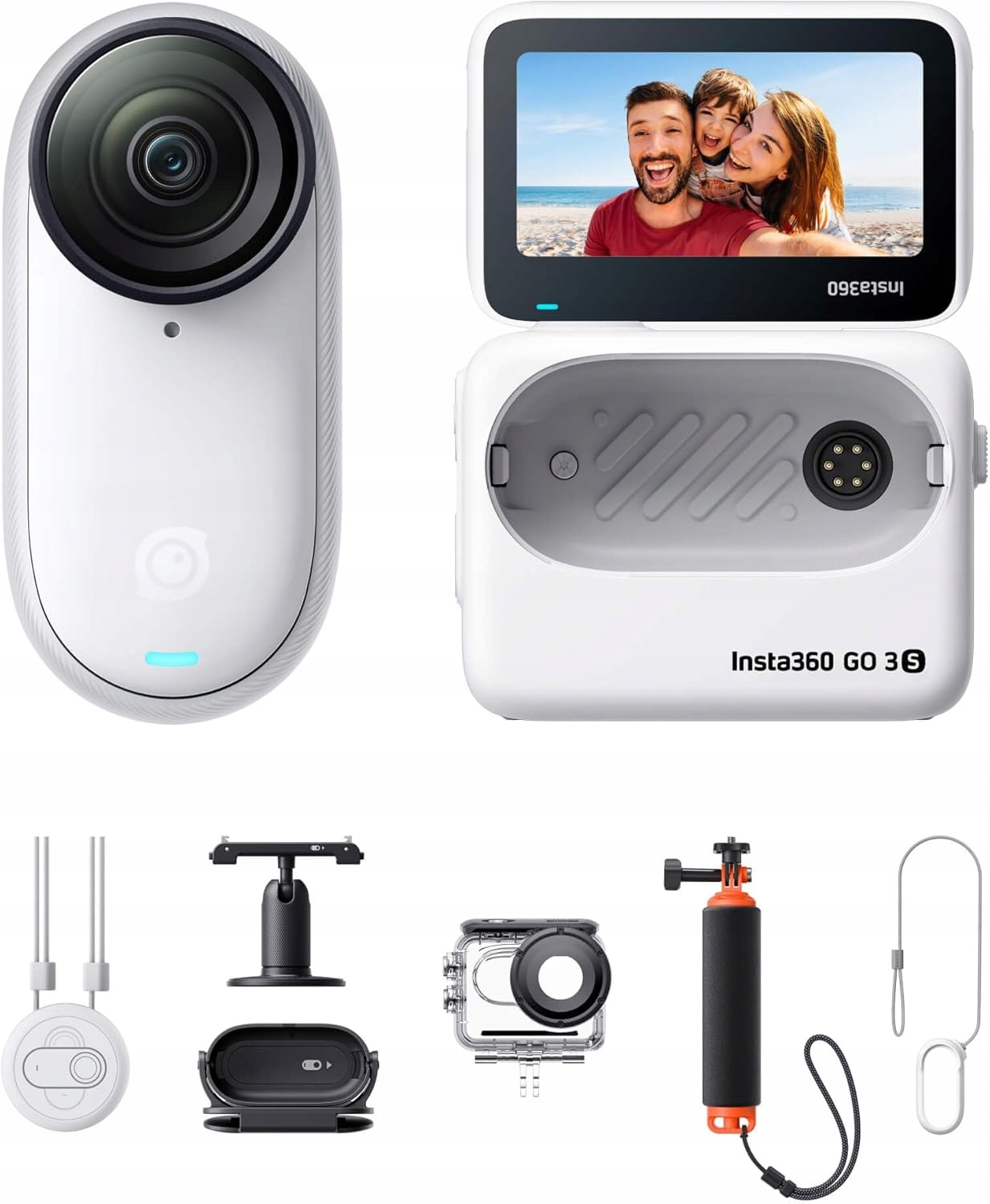 Insta360 Go 3S Sada pre vodné športy 4K kamera 140 minút prevádzky Bluetooth
