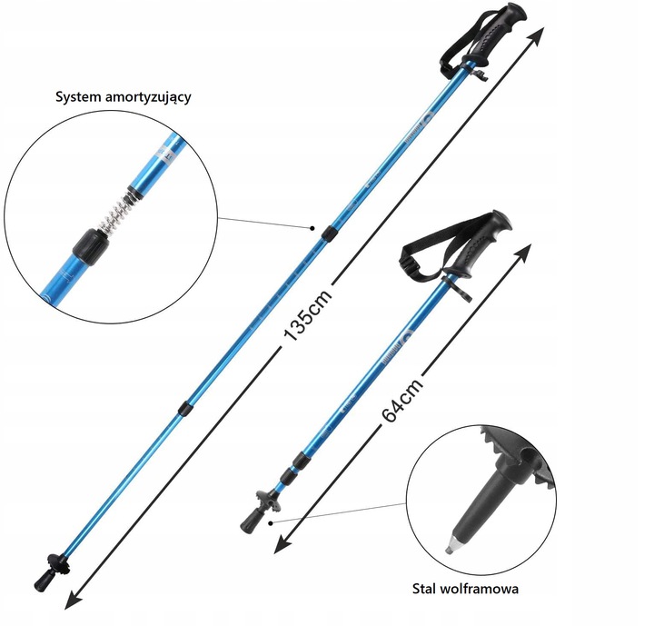 Solidne Rakiety śnieżne 25' do 72kg zestaw tyczki Kod producenta out