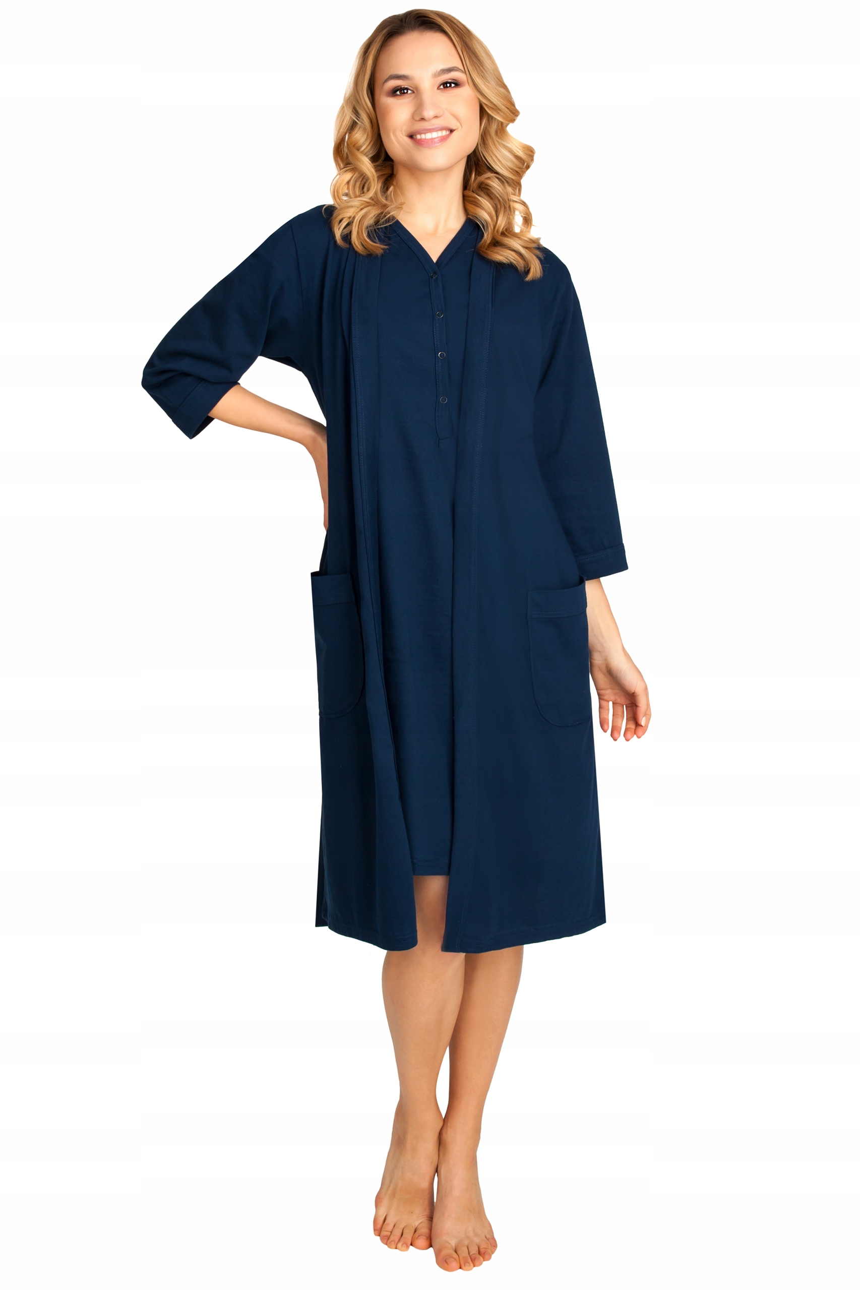 Na Kojení Košile Těhotenský Župan Komplet