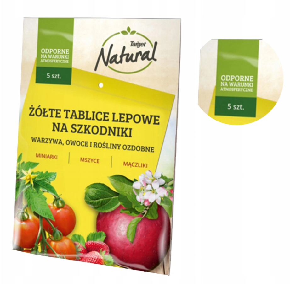 

Żółte Tablice Lepowe 5szt Target