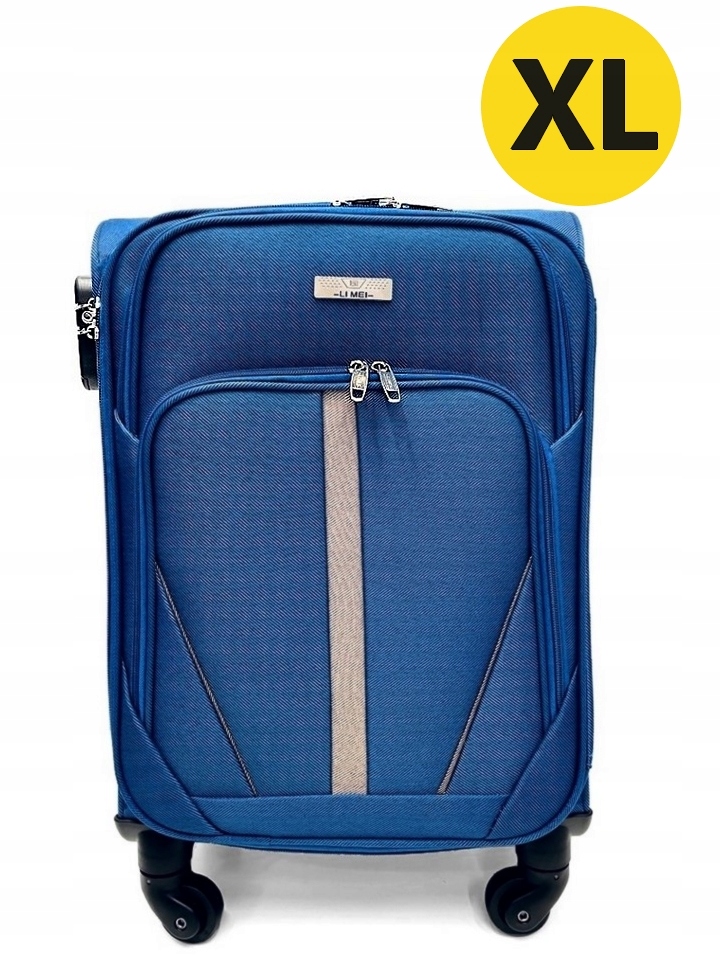 

Duża Walizka XL 4 Kółka Torba Bagaż Niebieska