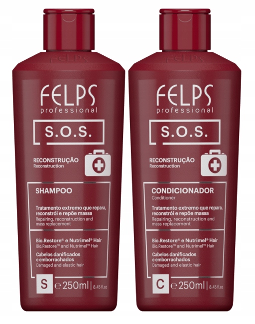 Felps Sos pro poškozené vlasy šampon kondicionér silná regenerace 2x250 ml
