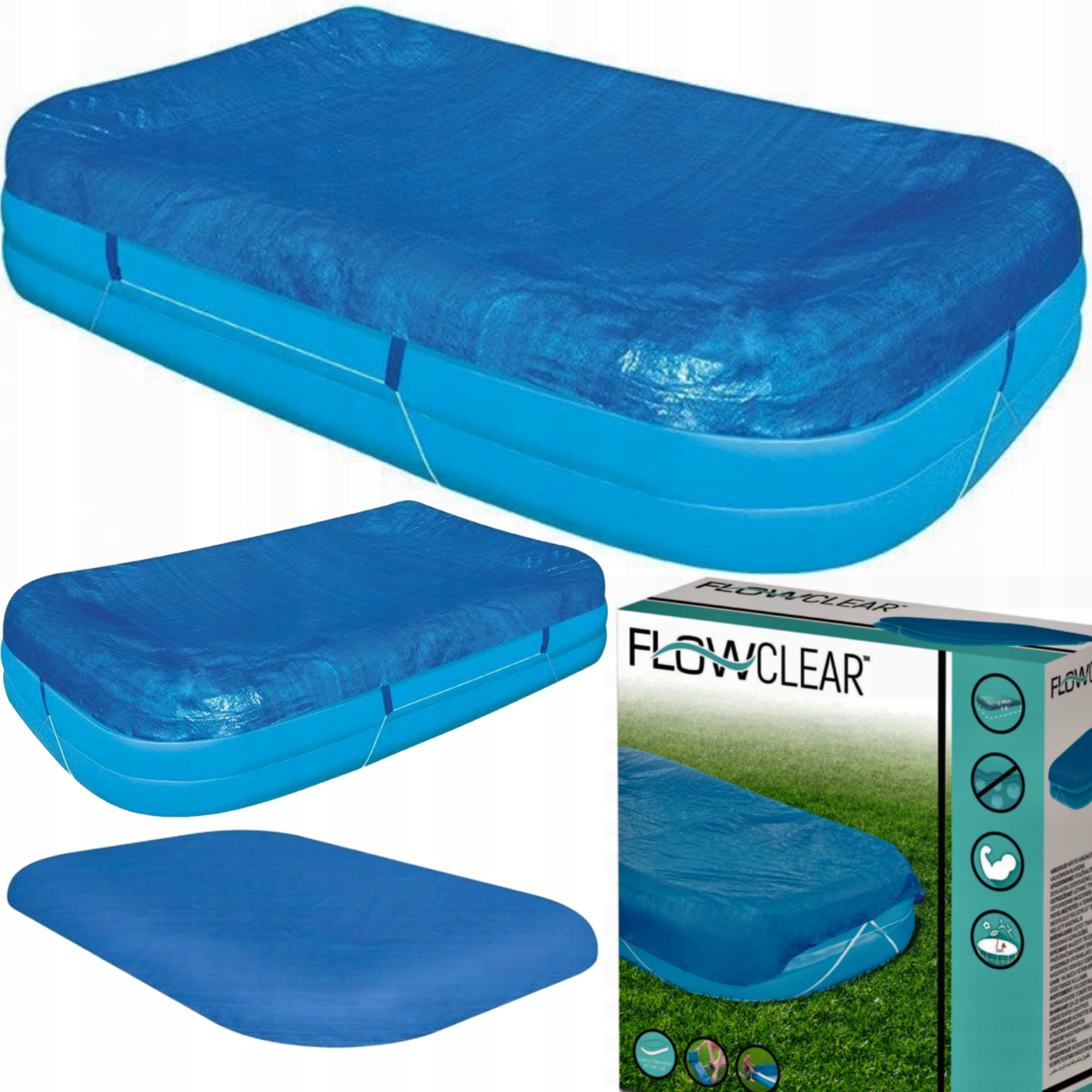 

pokrywa OsŁoNA MaTa BaSeN bASEnu 262x175cm Bestway