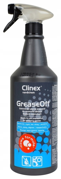 

Clinex GreaseOff 1L Skuteczny Silny Odtłuszczacz