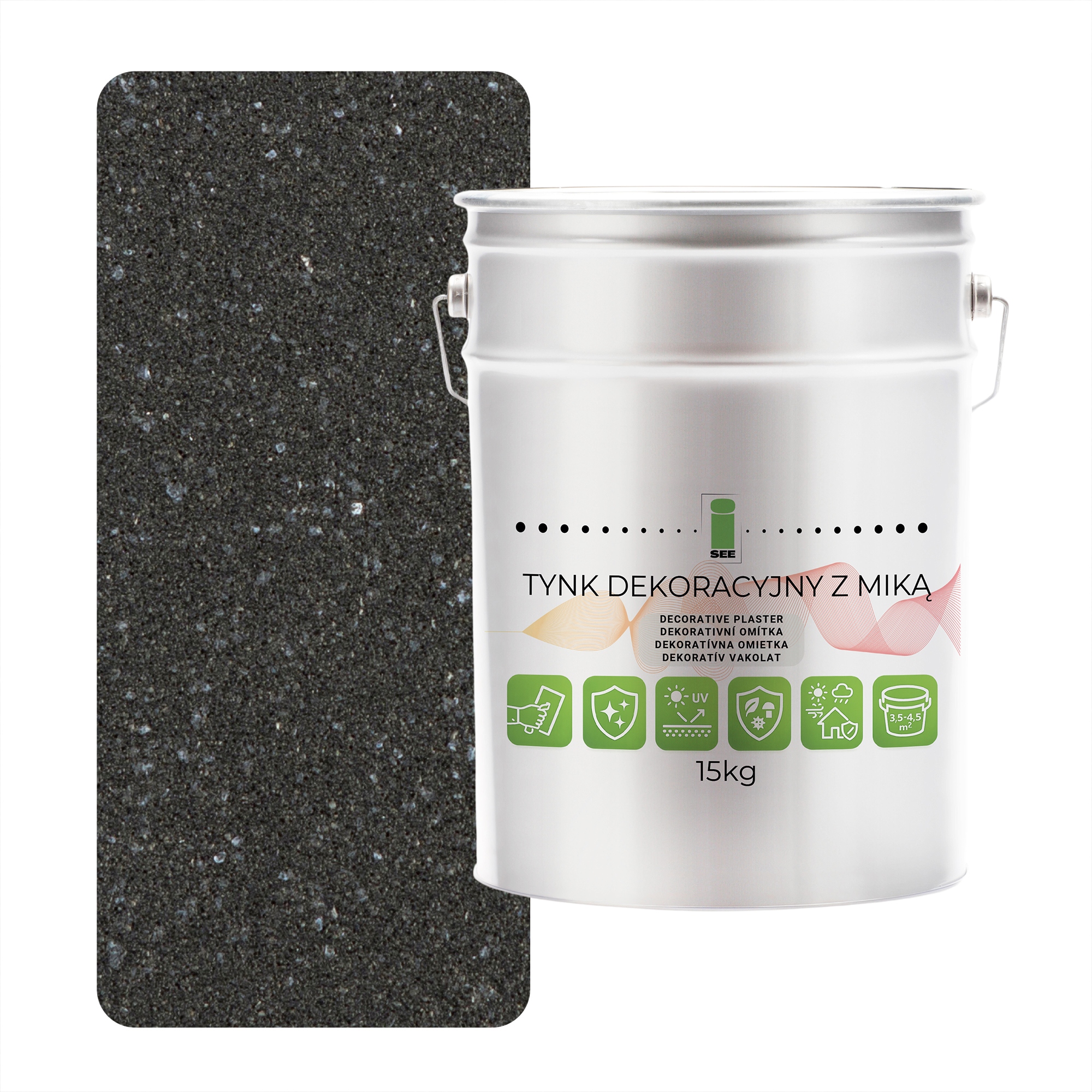 Dekorativní omítka s grafitovou slídou Diamond Effect 15 kg Měnící se D924