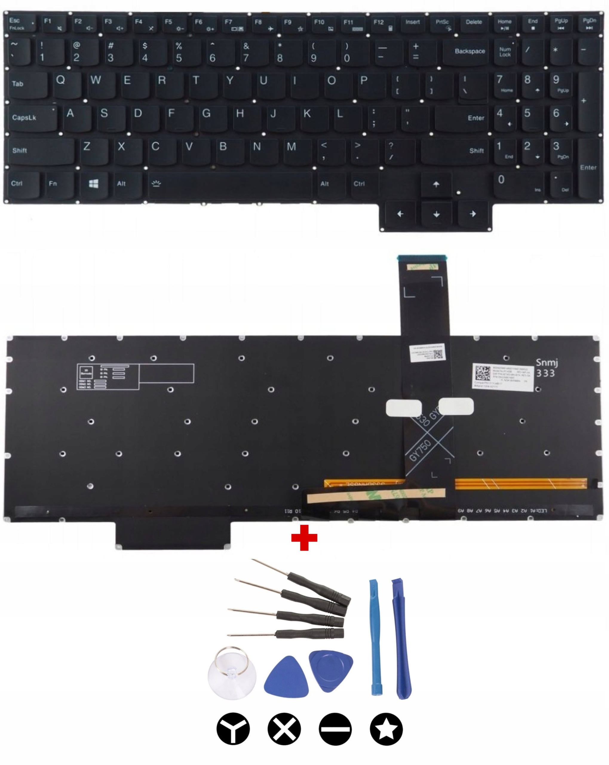 Klávesnice pro Lenovo Gaming 3 5 15IMH05 15ARH05 17IMH05 16ACH6H 81Y4 /led