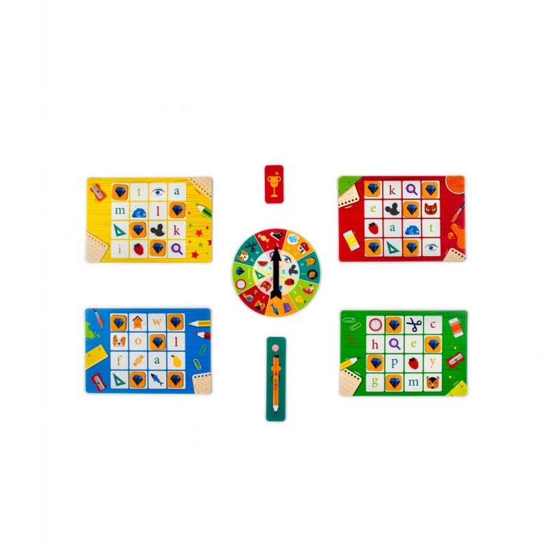 Gra edukacyjna Alfabet Smart Bingo nauka liter Wydawca Kapitan Nauka