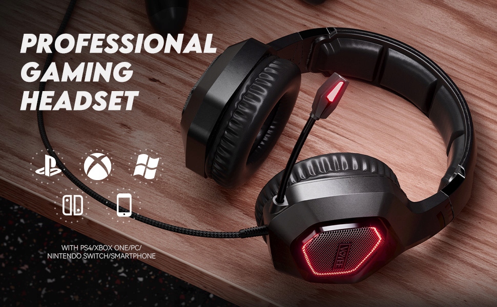 Słuchawki VOYEE gamingowe dla graczy LED Mikrofon Marka inna