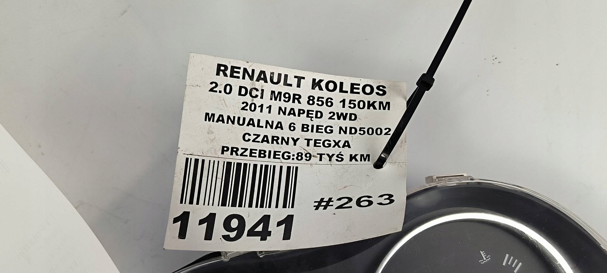 dials clock 24810-2077R RENAULT KOLEOS