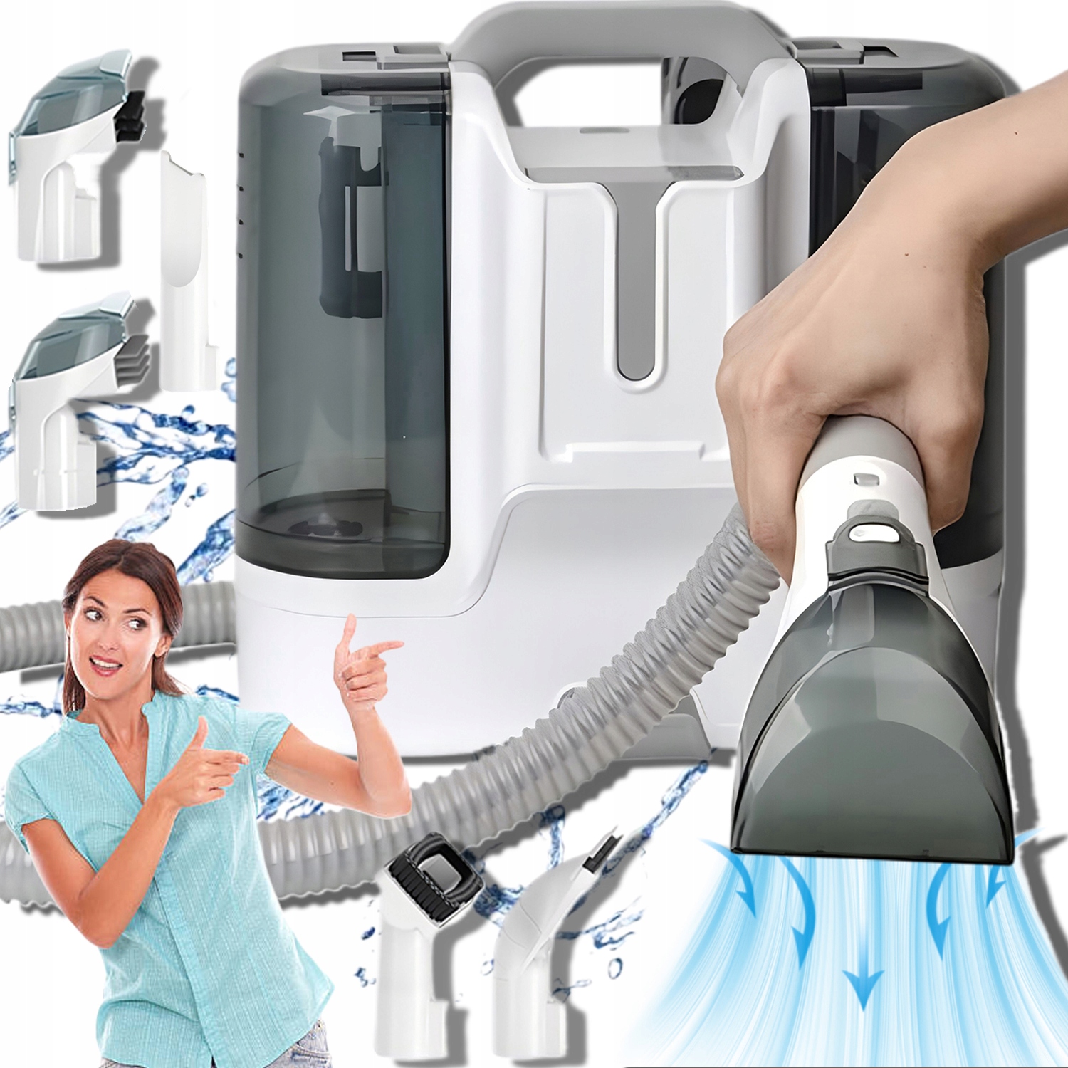 Silný Přípravek Na Mokré I Suché Čištění Koberců Na Pohovky 6 Hlavic