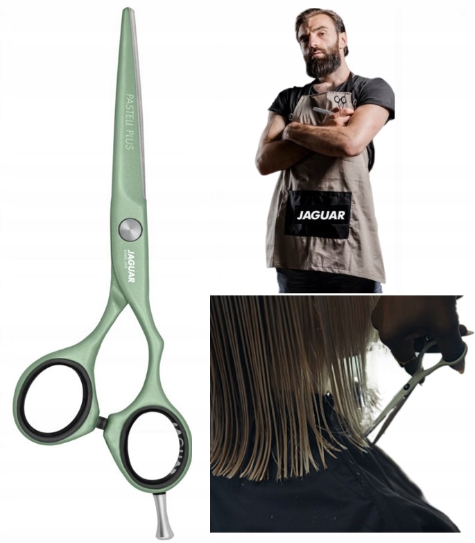 Nożyczki fryzjerskie Jaguar Pastell Plus Crane Matcha 5,5”