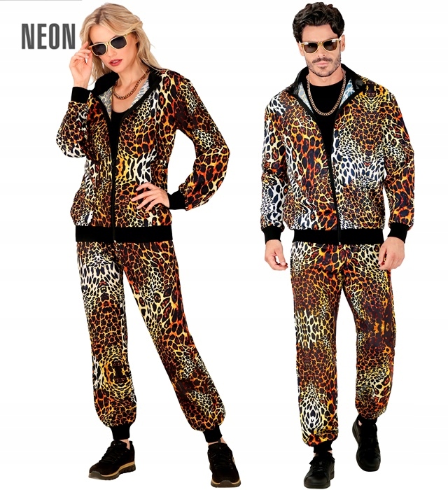 Kostým Dresy Leopard Zvířecí Party Fashion Kostým Animali Teplákovka S