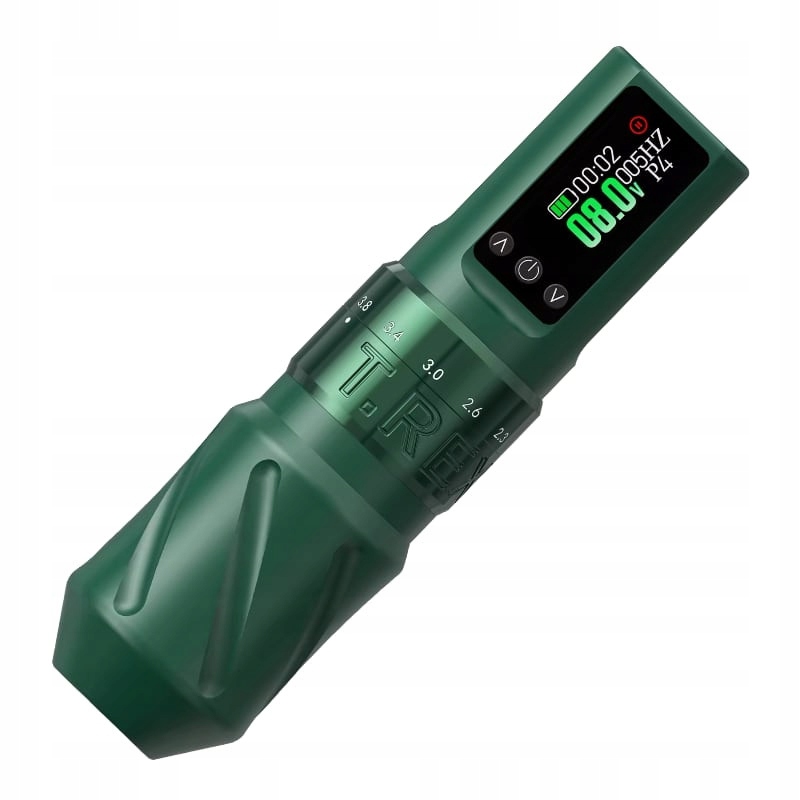 Profi Bezdrátový Tetovací Strojek Trex Green Zdvih 2-4,2MM