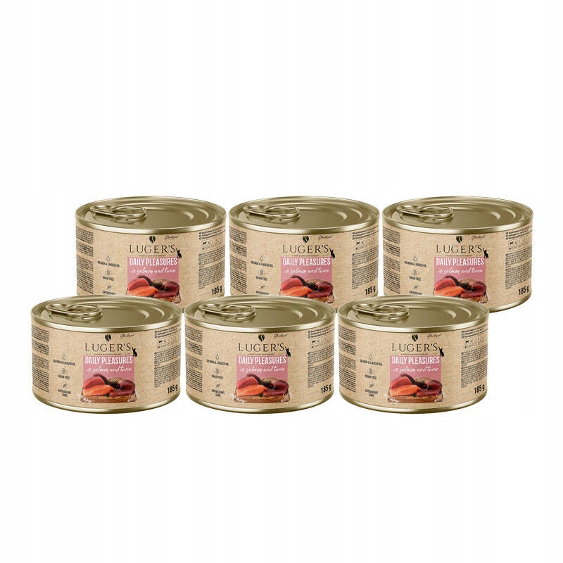 8X Luger's Daily Pleasures Sterilovaný losos a tuňák 185 g