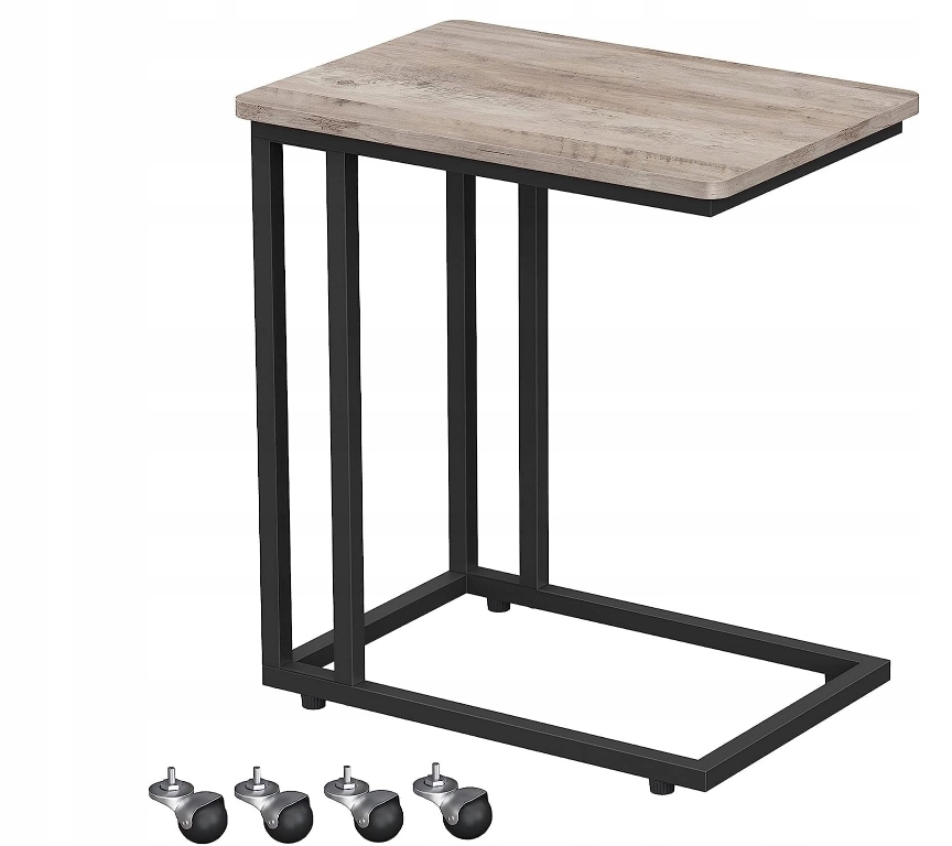 Stolek Vasagle obdélníkový 35 x 50 x 56 cm, odstíny šedé