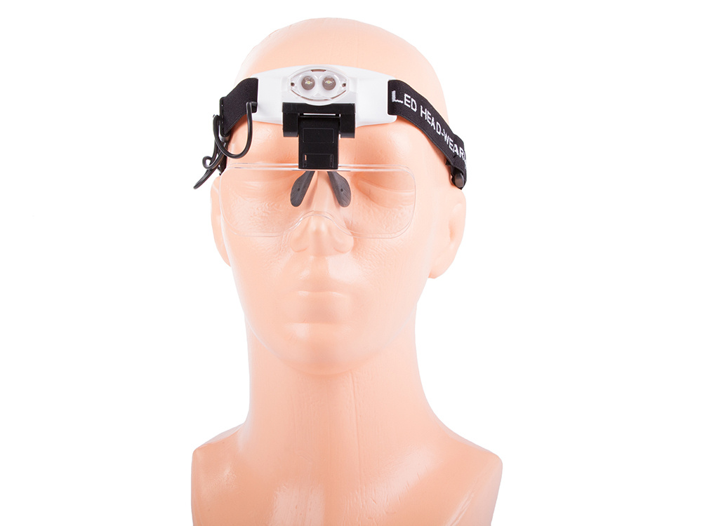 DOBRE OKULARY POWIĘKSZAJĄCE ZEGARMISTRZOWSKIE ZOOM NAPRAWA LUPA LED Marka VERK GROUP