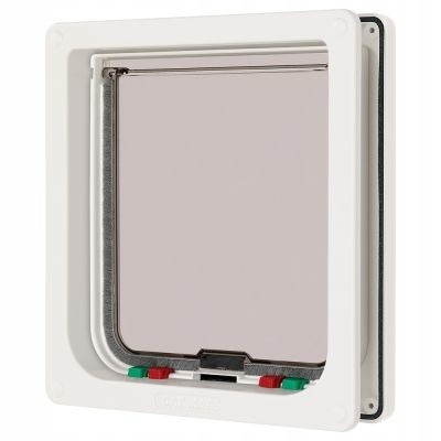 Cat Mate Large Cat Flap drzwi klapka dla dużego kota Maine Coona psa białe-Zdjęcie-0
