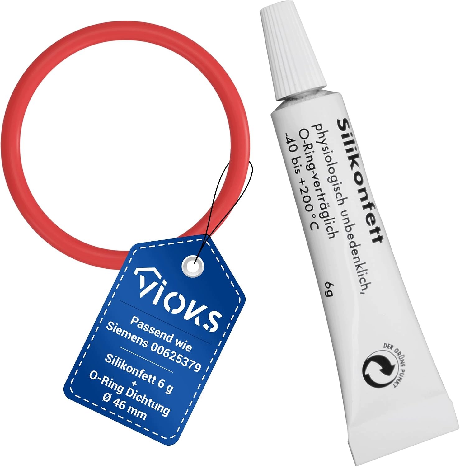 Uszczelka O Ring 43 mm do ekspresu Siemens smar 6 g Czerwona
