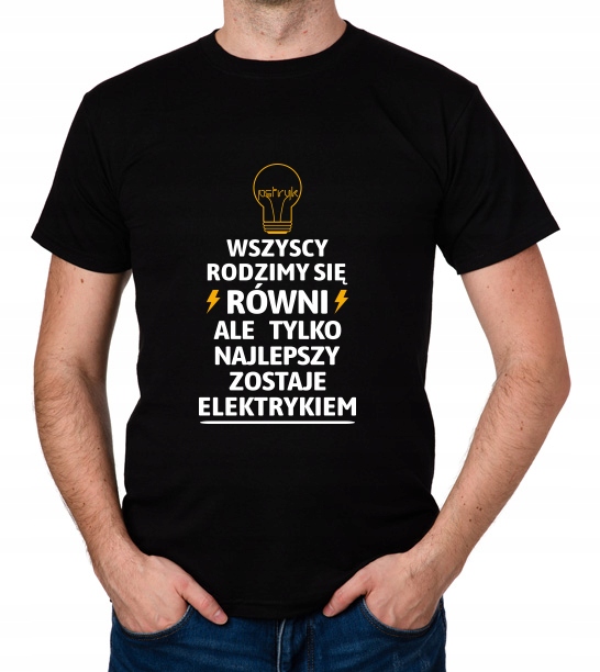 

koszulka Dla Elektryka Elektryk Pomysł prezent