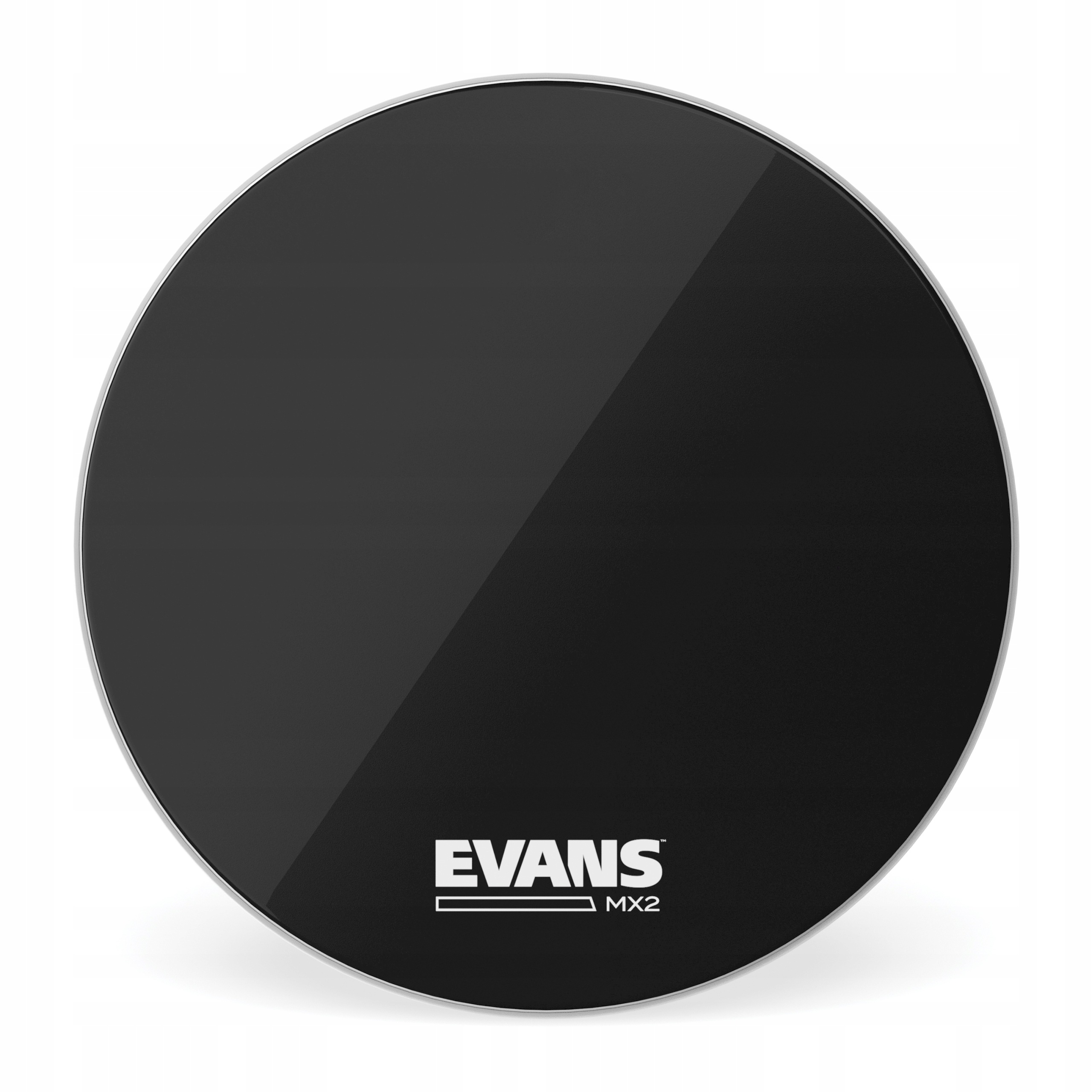 Evans MX2 Black Marching Bass Drum Head 24"
