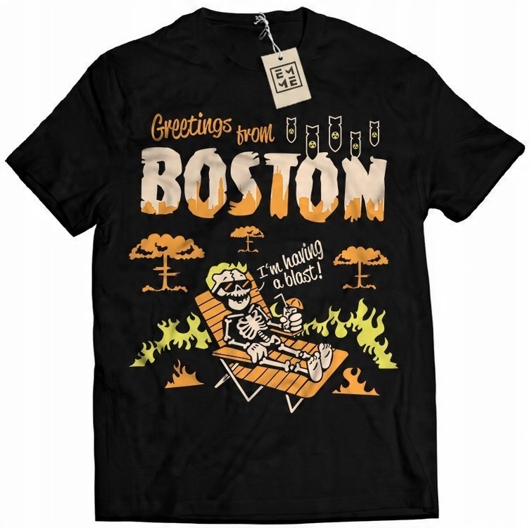 

Koszulka Fallout Vault Boy Boston brązowa XL