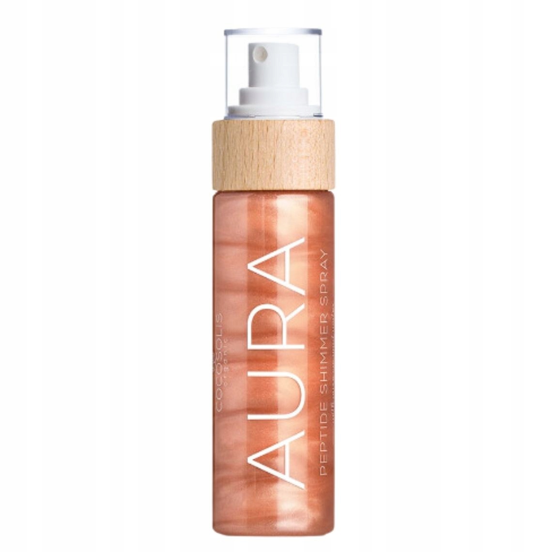Cocosolis Aura Nude Peptidový tělový sprej se třpitkami 100ml