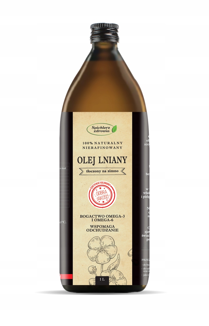 

Prozdrowotny Olej Lniany 1000ml Od Producenta