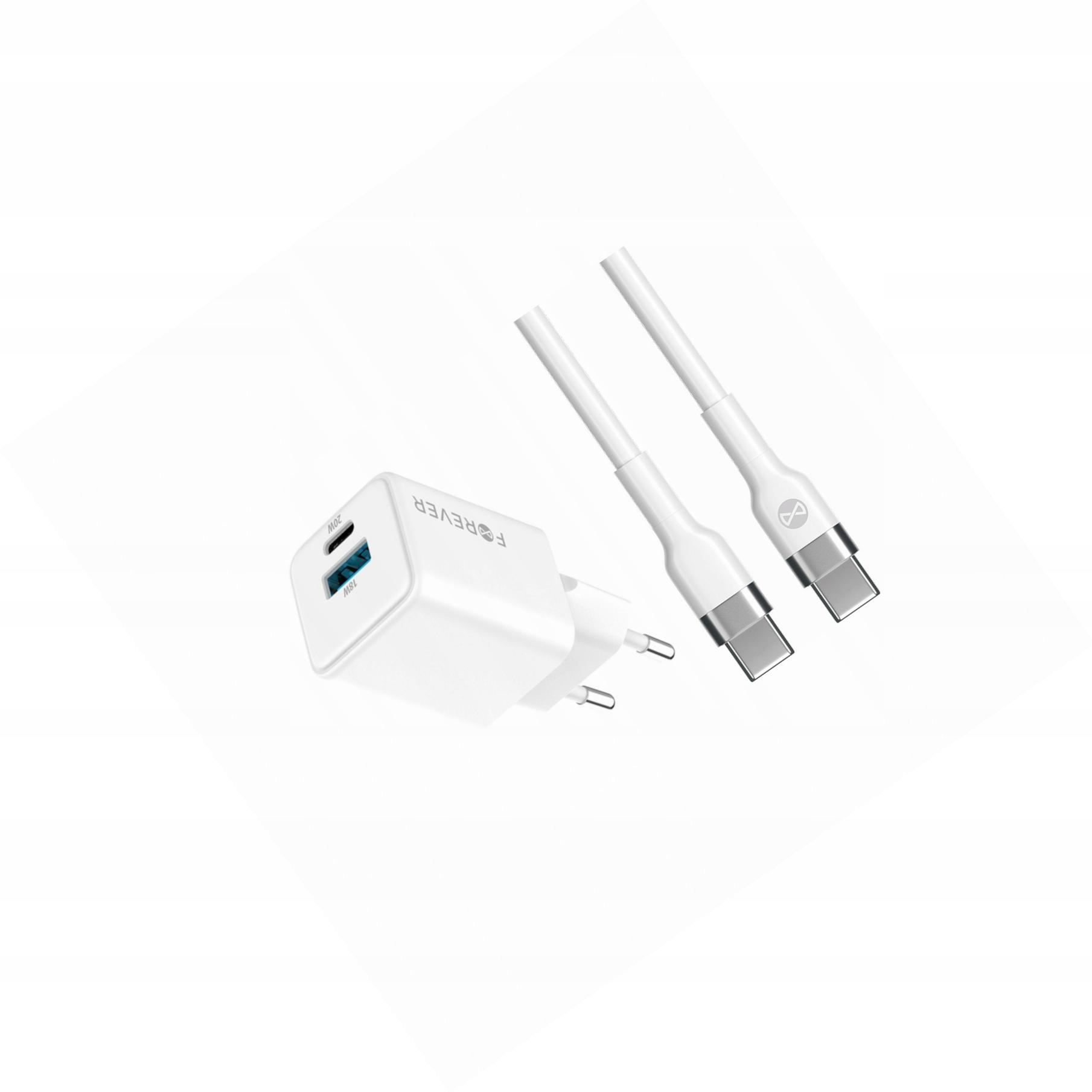 Szybka ładowarka GaN 20W 2 wejścia długim z kablem 2m do Xiaomi Mi 10T Lite