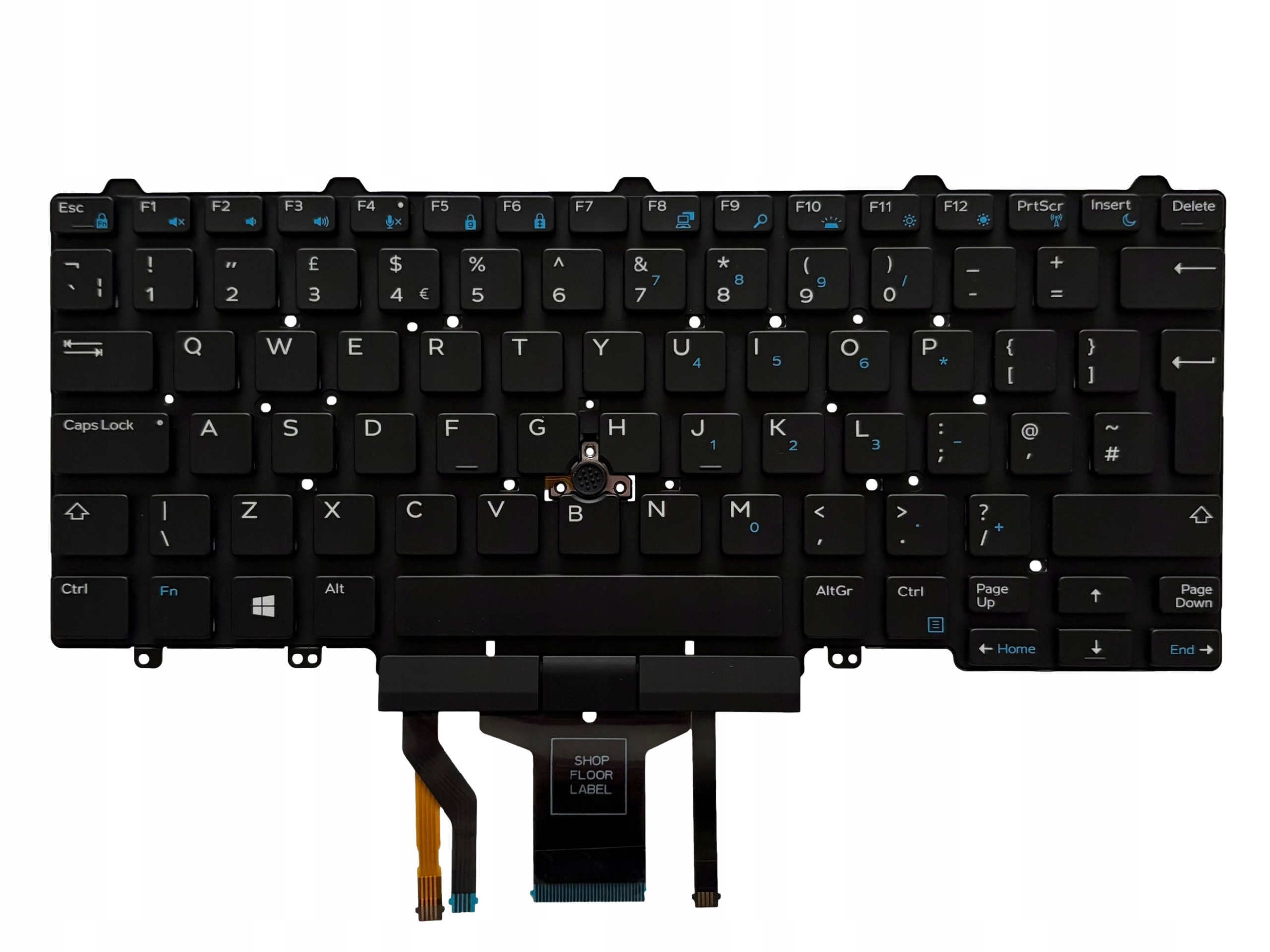 Klávesnice Pro Dell 5480 7480 E5450 E5470 E7250 E7450 Led Uk