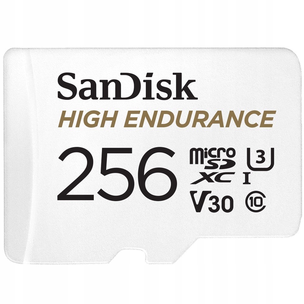 High Endurance microSDXC 256GB V30 s adaptérem (záznamníky a monitorování)