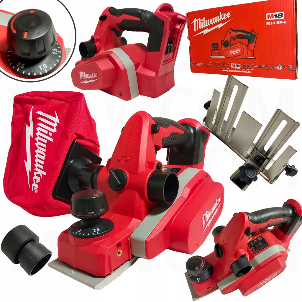 Strug akumulatorowy Milwaukee M18 BP-0 82mm 18V Worek do pyłu