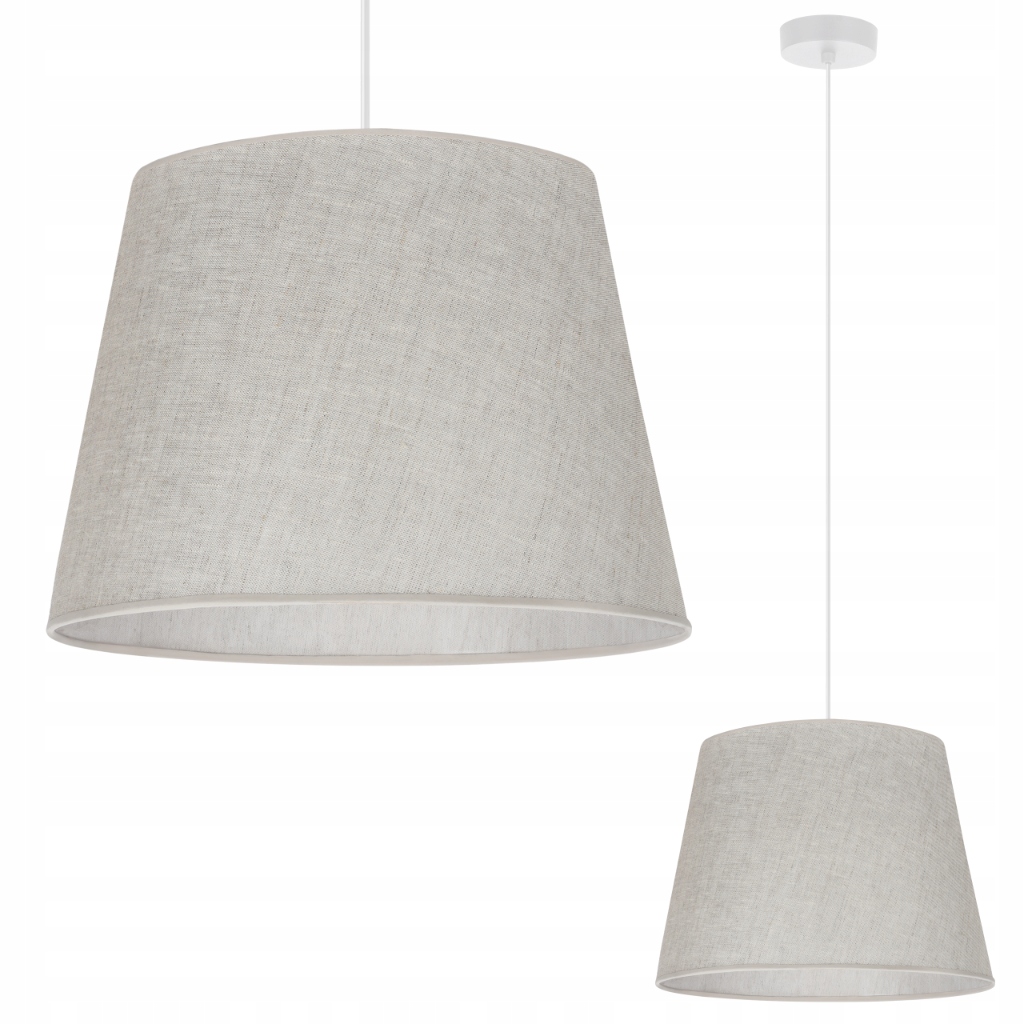Závěsné Stropní Svítidlo Svítidlo Kužel Boho Len Béžová Do Obývacího Pokoje 38 CM