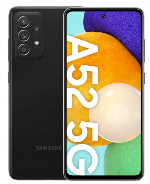Samsung Galaxy A52 5G A526 Czarny Etui Szkło Hartowane