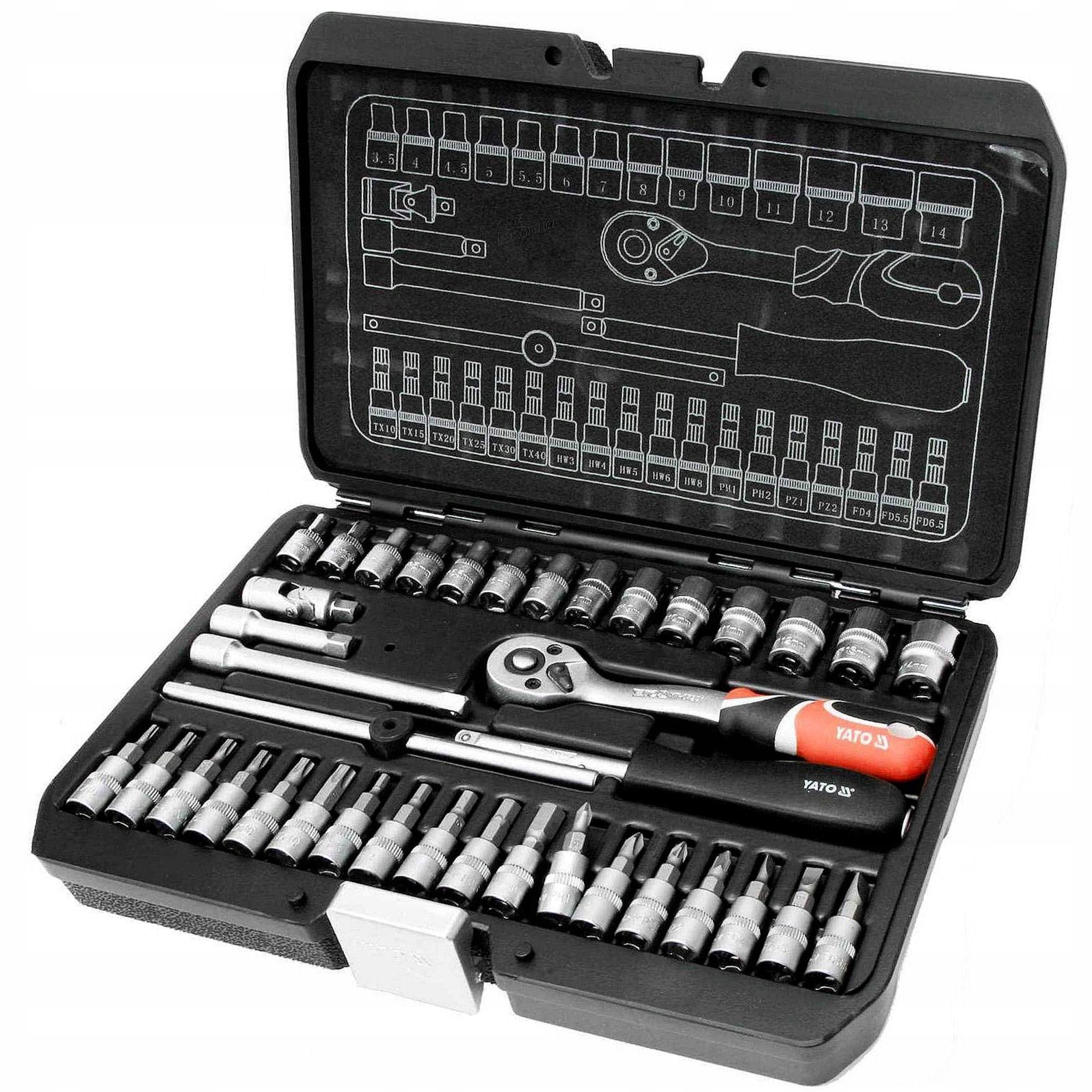 

Yato Zestaw Narzędziowy Klucz 1/4'' 38SZT YT-14471