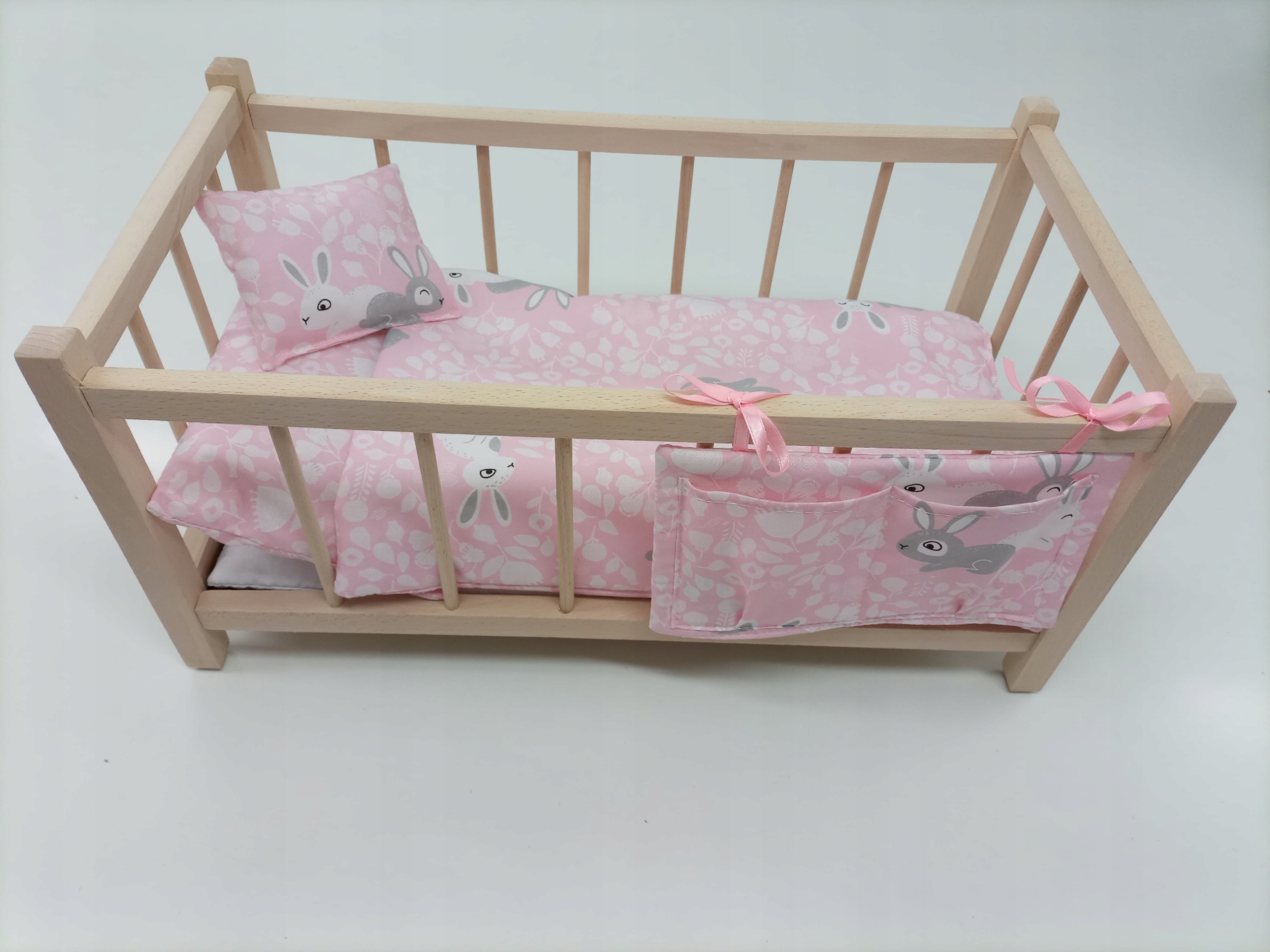 

Drewniane Łóżeczko Zestaw 6 Elementów