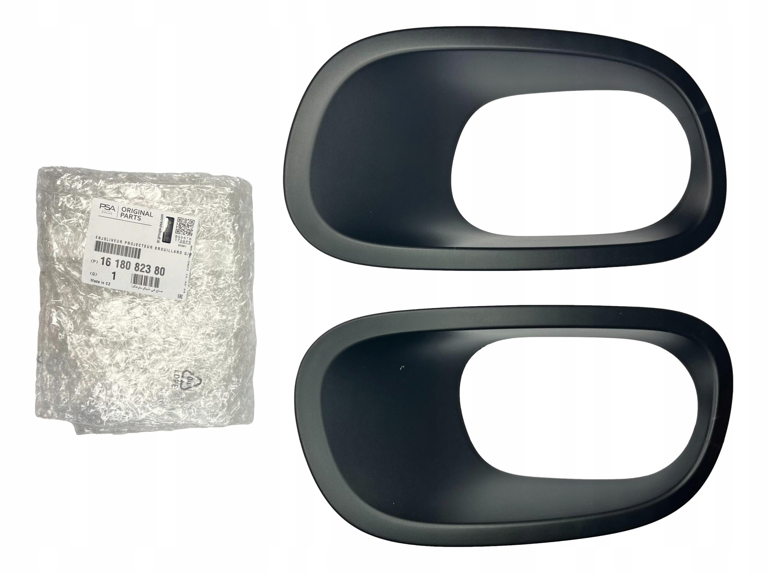 Halogenové Rámečky Levé Pravé, Komplet Černé, Citroen C3 II 1618082380