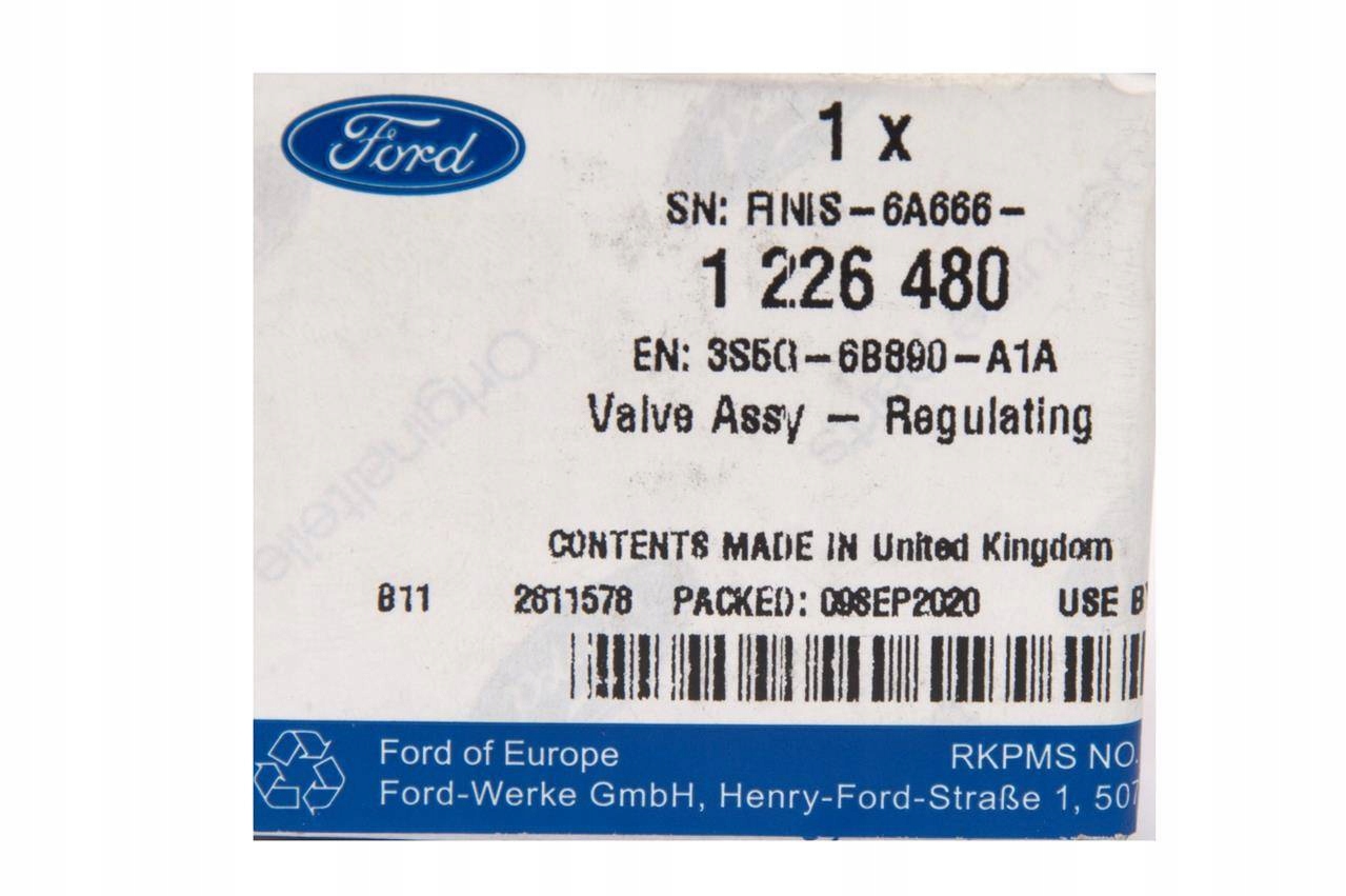 ZAWOR ODPOWIETRZENIA SKRZYNI KORBOWEJ FORD 1 3 8V Engine Type Gasoline