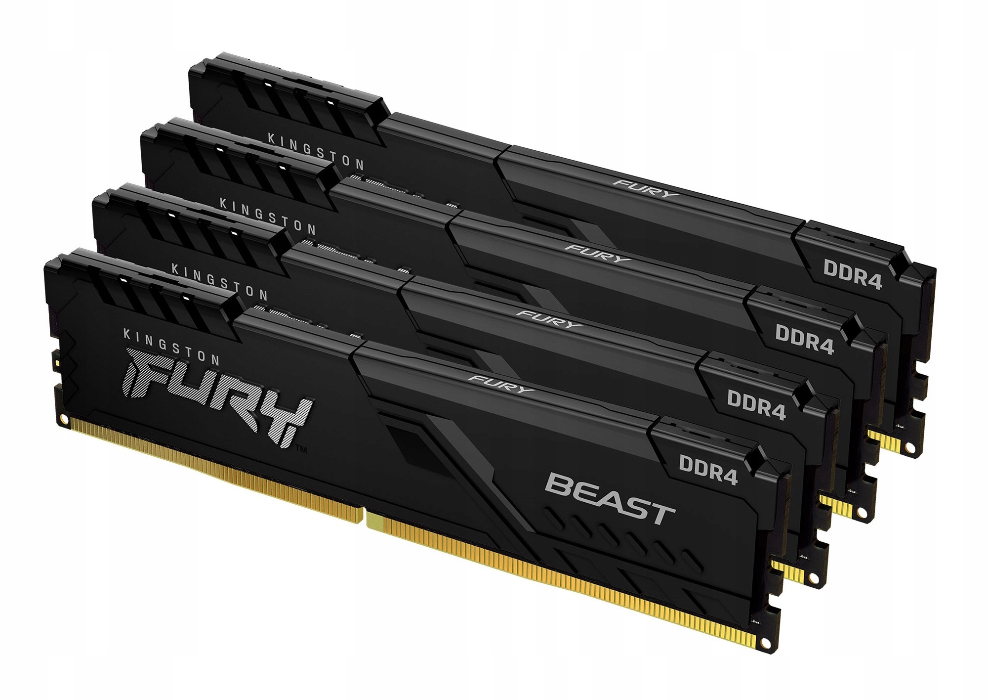 Kingston Fury Beast 64GB (4x16GB) DDR4-3600 CL18 Black