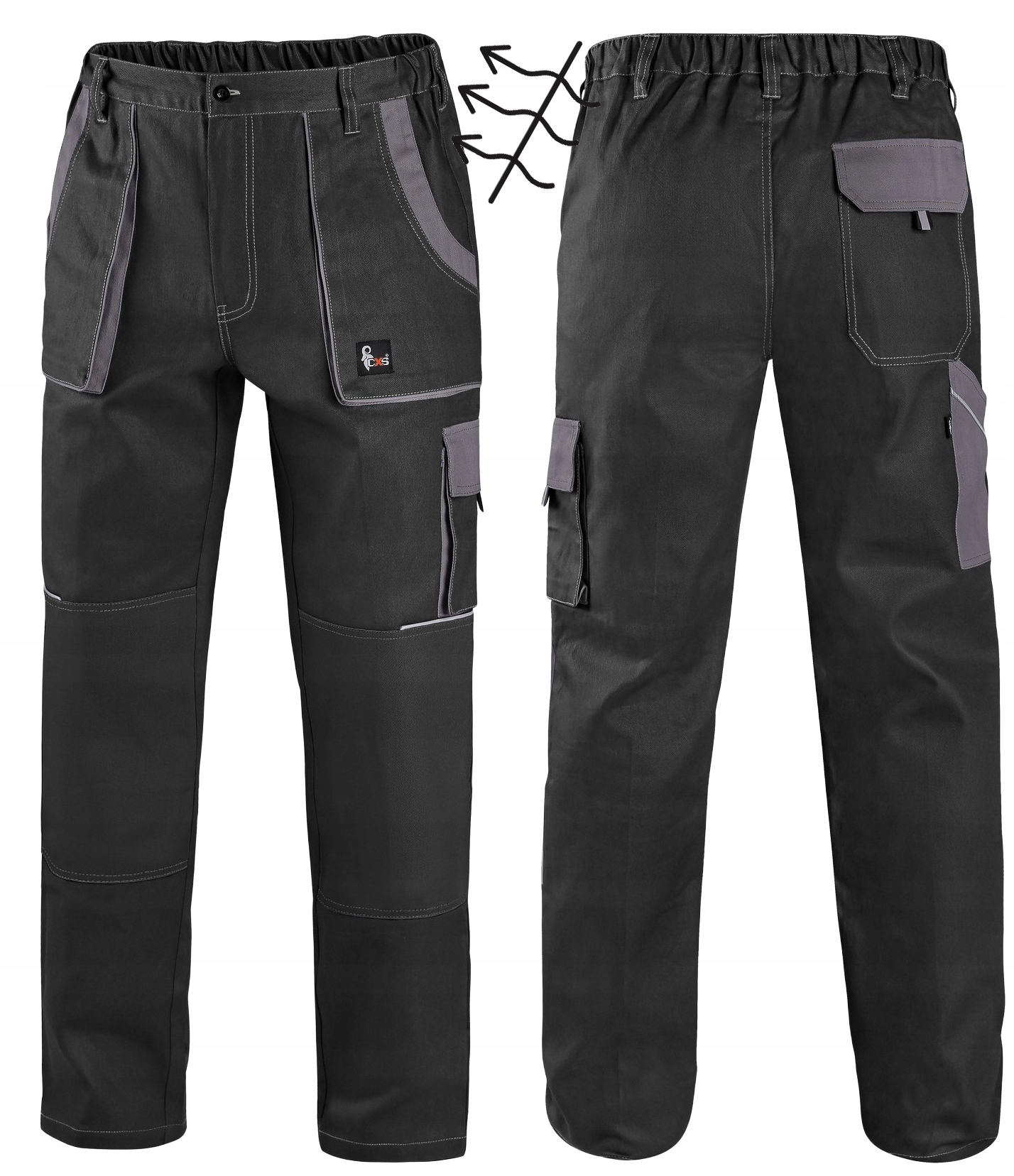 Spodnie Do Pasa męskie robocze Oddychające przewiewne Bawełna 100%