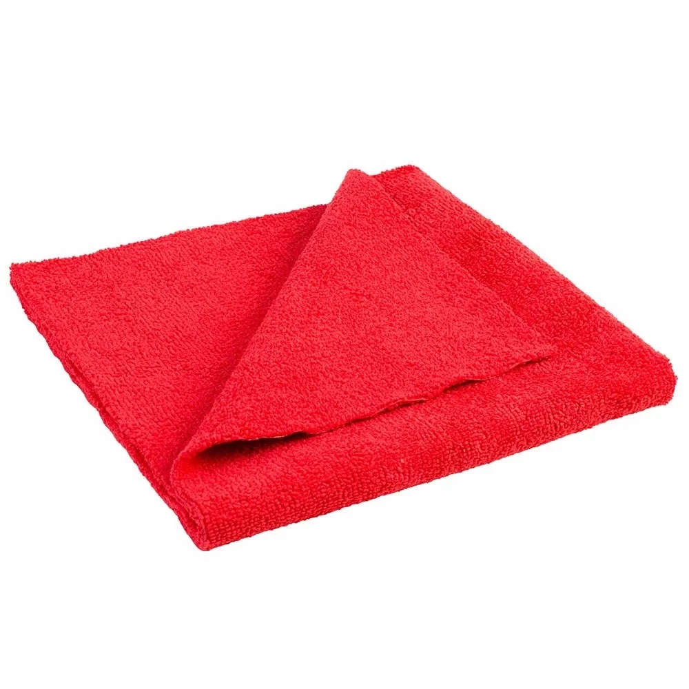 ShowCarShine Microfiber Apt Red 385 Gsm 40x40 bezkrawędziowa mikrofibra