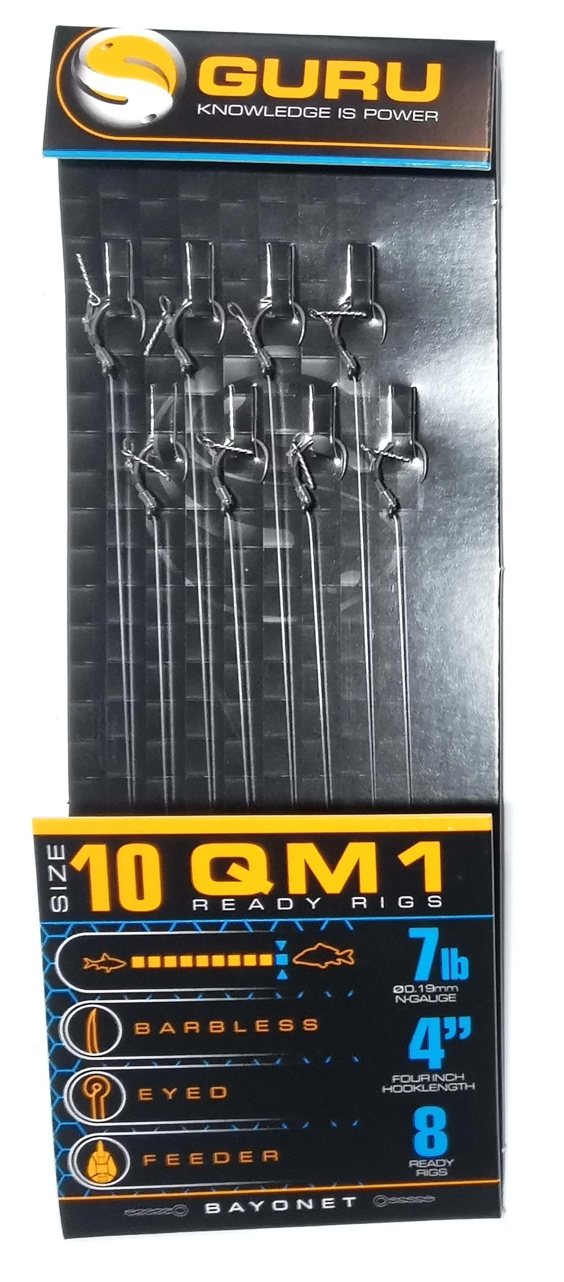Guru QM1 Rigs bagnet haczyk 10 0.19mm 10cm przypony